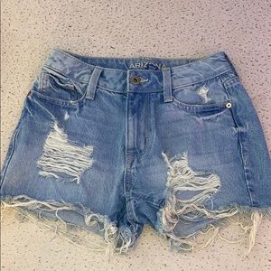 ripped jean shorts
